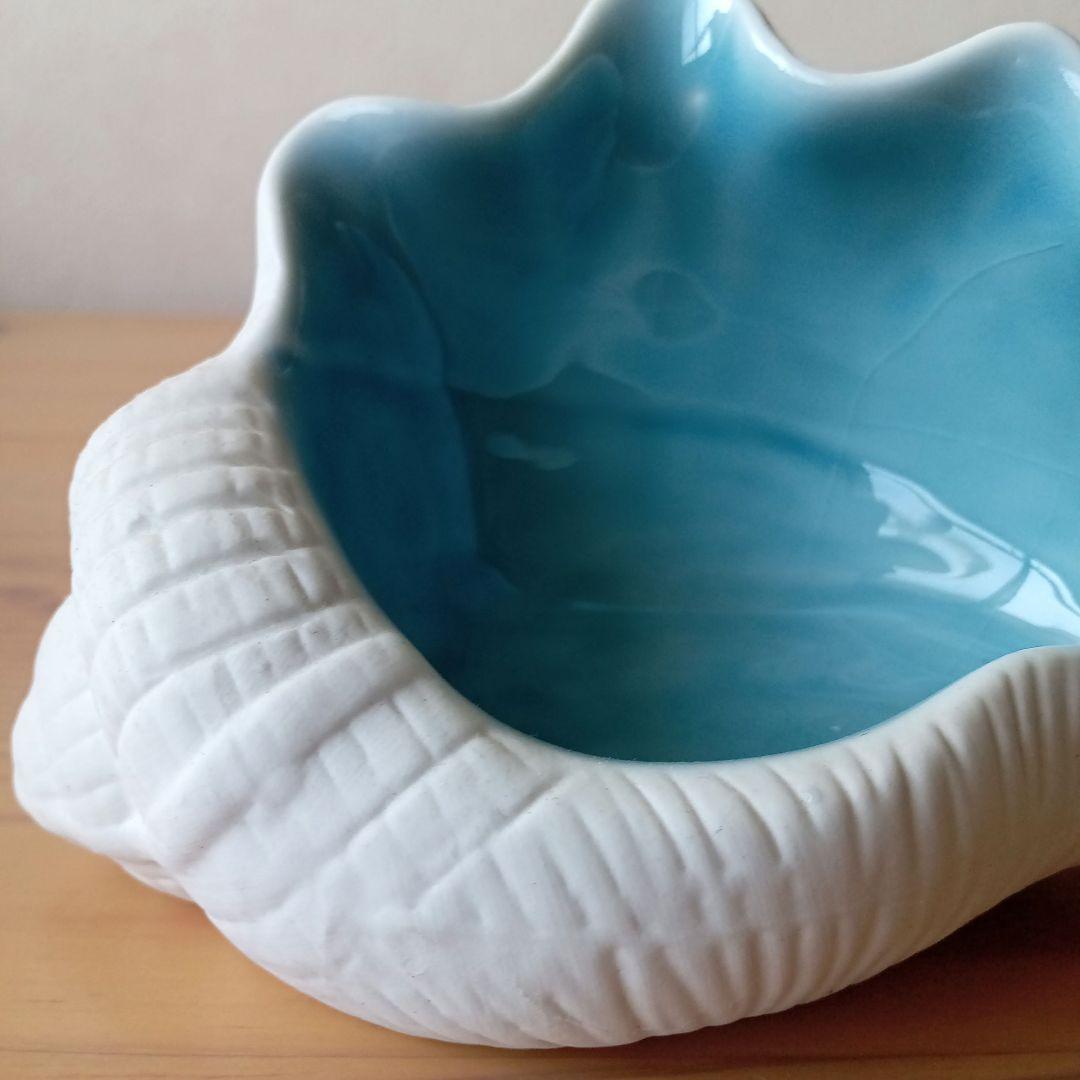 貝殻型陶器 小物入れ