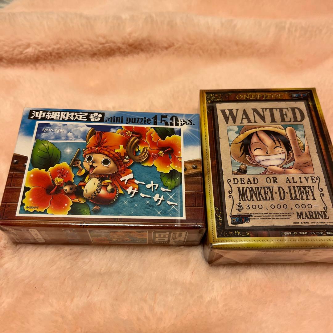 新品未開封 ワンピース ルフィ手配書パズル チョッパー沖縄限定