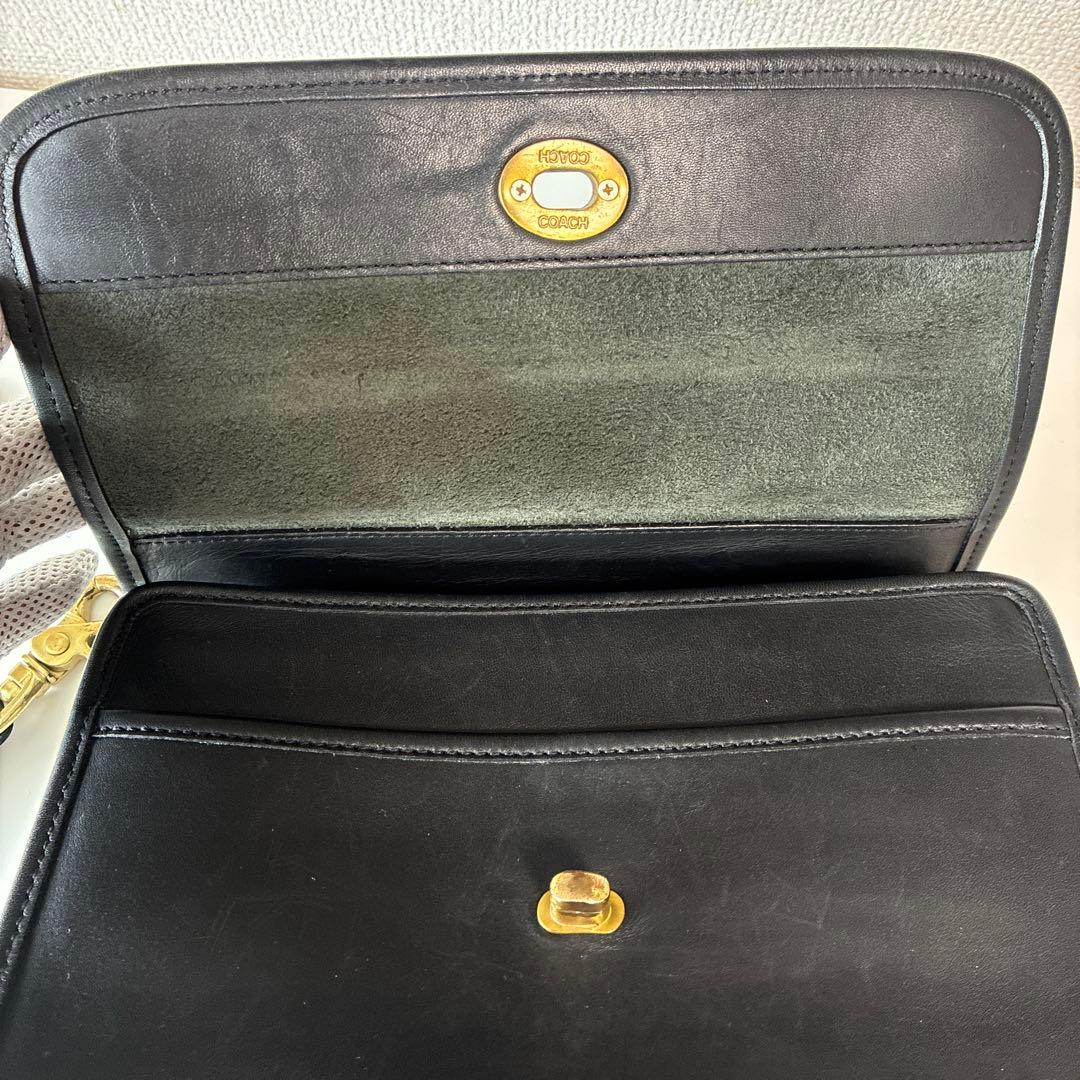 2/1まで出品　コーチ　ビンテージ　2wayバック レザー　ブラック