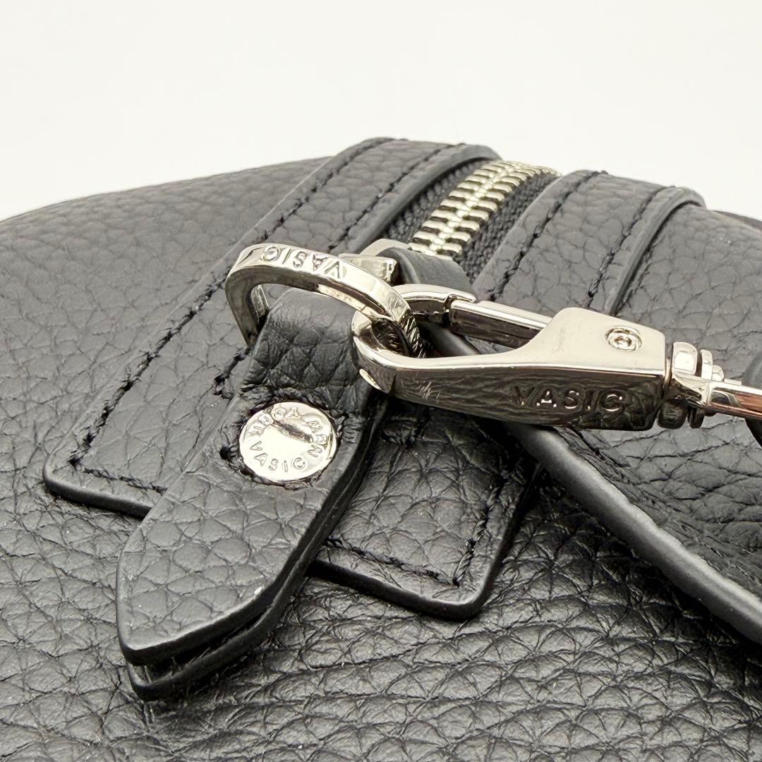 【未使用級】VASIC ヤンチェオンテンバール 2way ハンドバッグ 黒