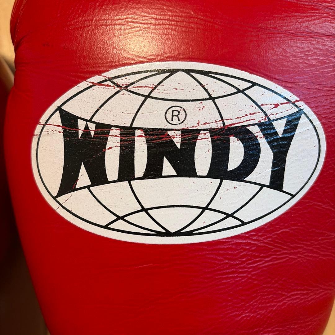 WINDY ボクシンググローブ レッド 14oz - メルカリ