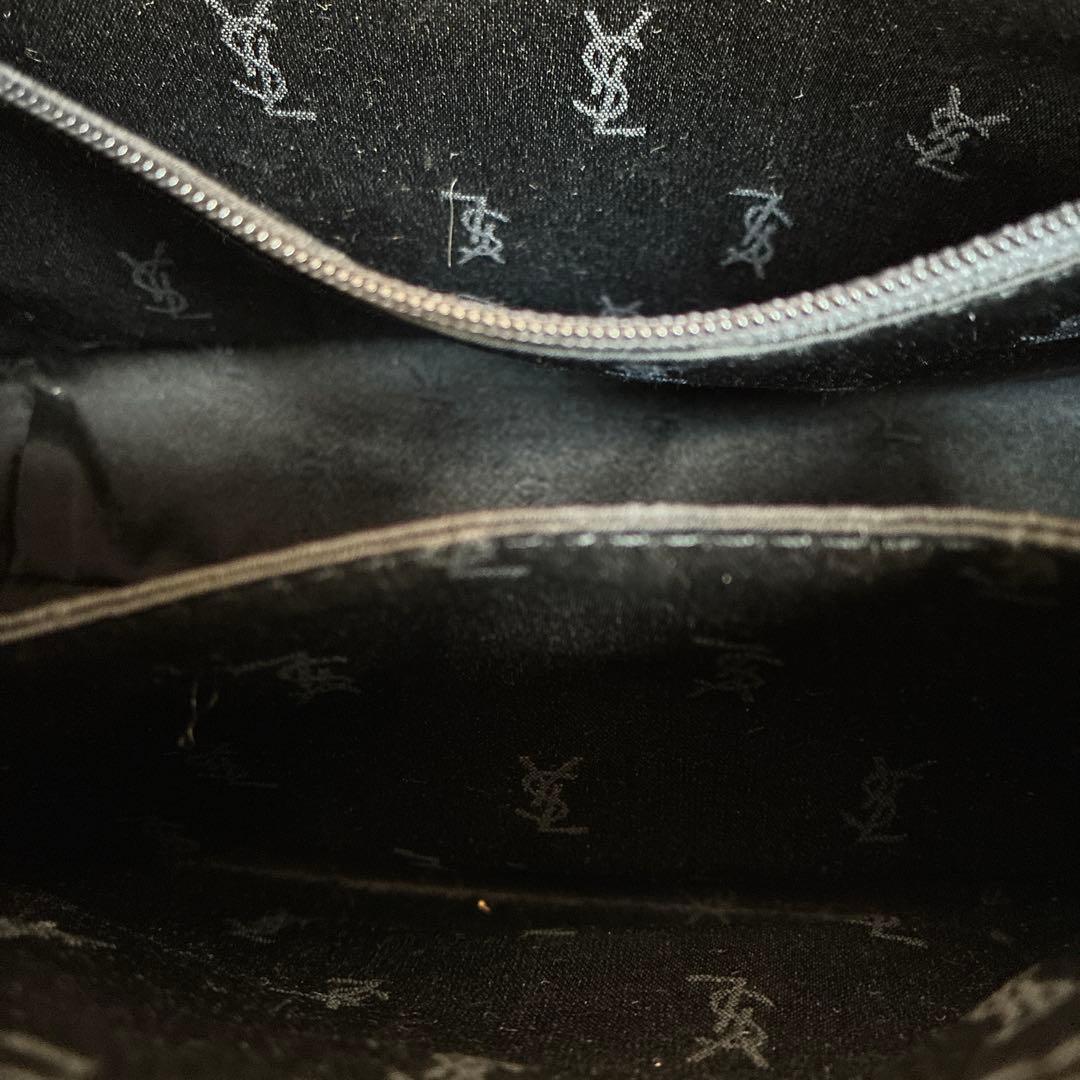 イヴ・サンローラン　フォーマルバッグ　黒