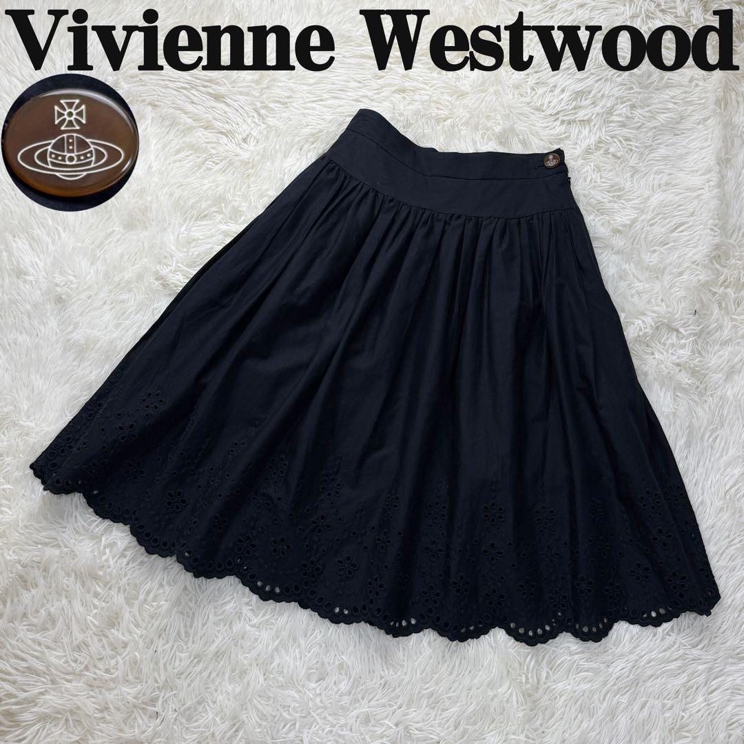 人気♡美品♡ヴィヴィアンウエストウッド レース フレア スカート