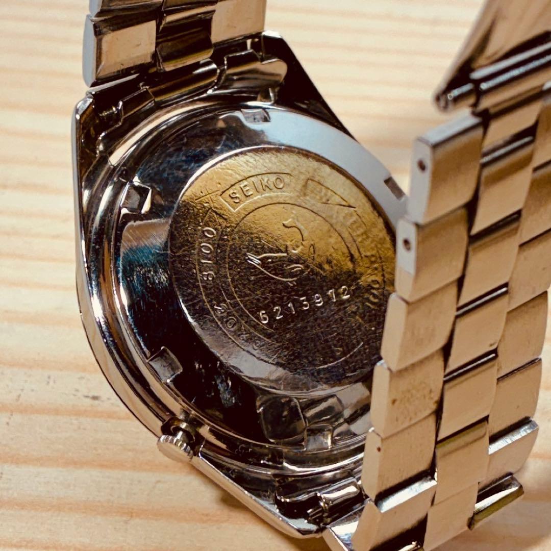 美品希少セイコーマチック1967年オリジナルブラックダイヤル&ステンレスベルト