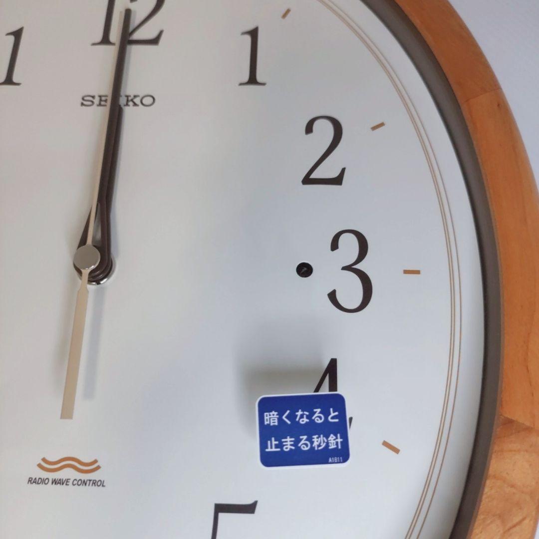 SEIKO電波掛け時計 PH203B 木製振り子 高級アルダー材 正確無比