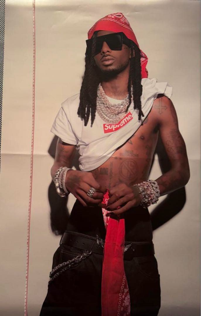 supreme Playboy carti ポスター1枚フレーム付き