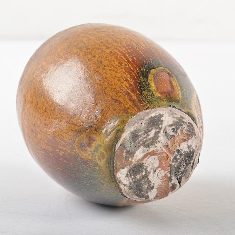 茶道具 琉球壺屋焼 琉馬作 茶入 仕覆付 共箱 V R6102 - メルカリ