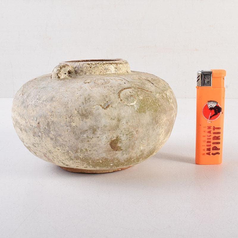 タイ古陶磁 スンコロク 宋胡録 油壷 双耳壷 時代箱 V R8851