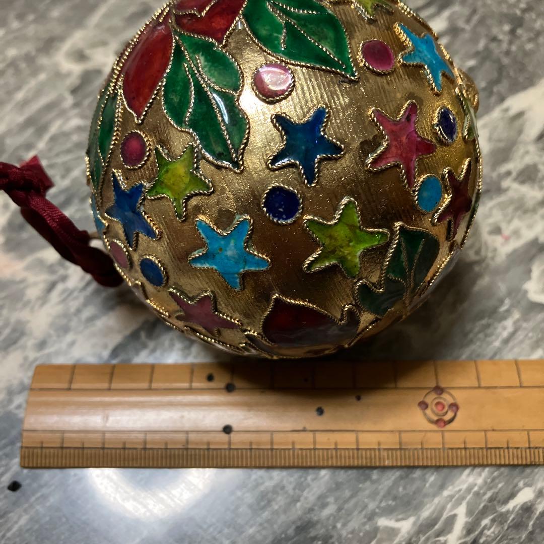 七宝焼クリスマスオーナメント3個セットＣ