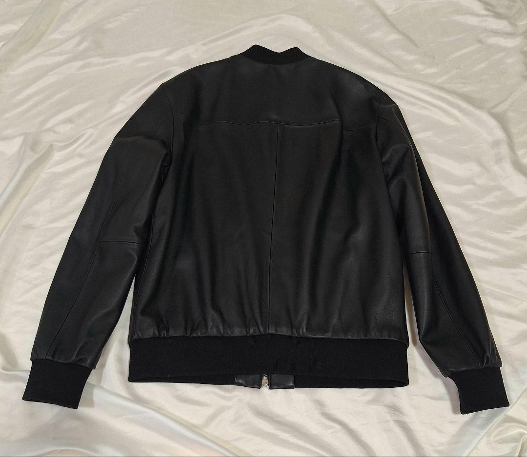 羊皮美品 タケオキクチ ラムレザー シングルライダースジャケットL 黒