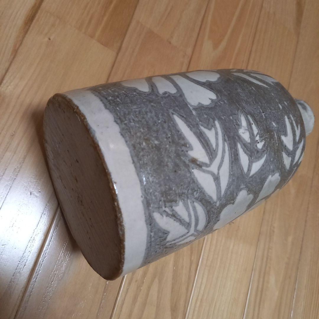 多治見焼 黄金孔雀天目釉花瓶 虎渓窯 若尾圭一 共箱付属 萩焼