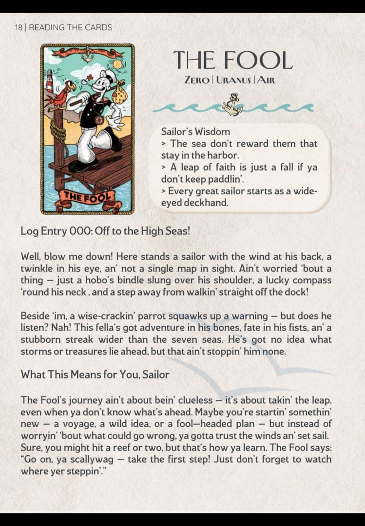 一名様限定♥Sailor's Arcana ポパイタロット