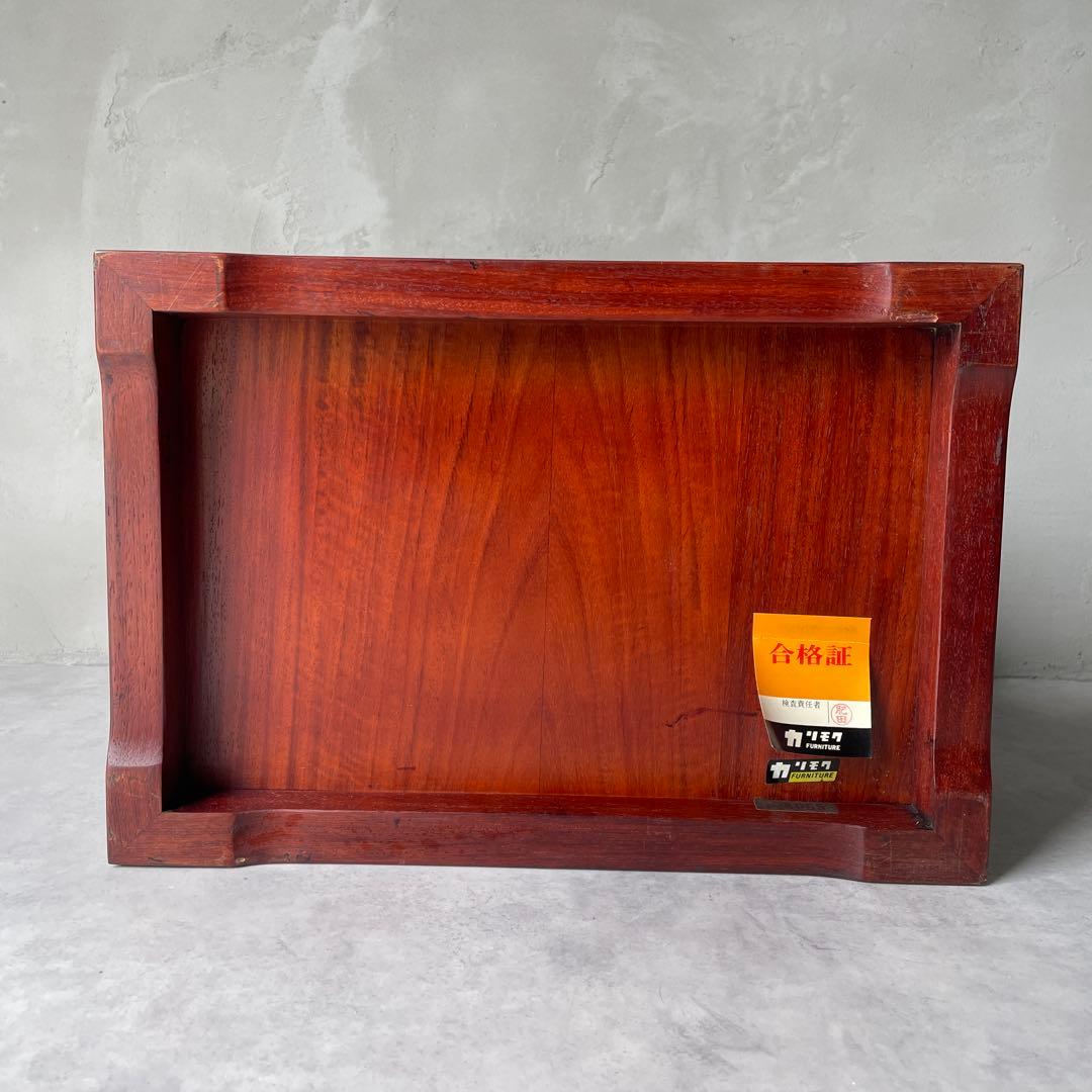 カリモク 唐木家具 和風 電話台 抽斗 引き出し付き サイドボード 小型