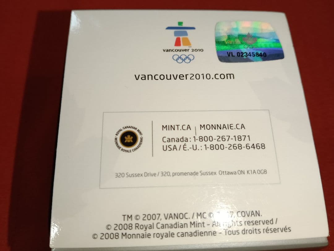 ☆激レア☆バンクーバー冬季オリンピック記念銀貨(ホログラム公式ロゴ