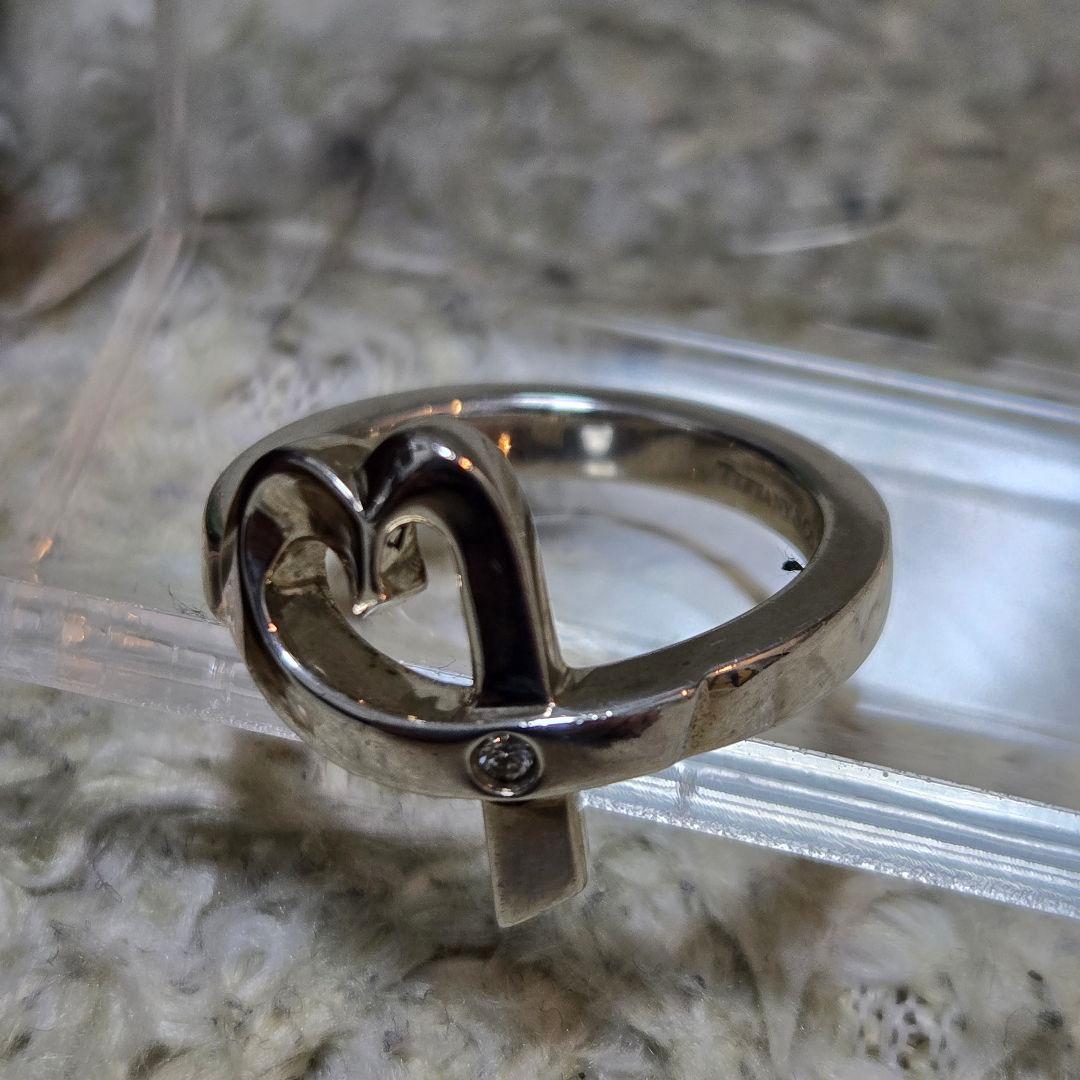 ティファニー 指輪 10号　ラビングハート ダイヤモンド パロマピカソ 銀