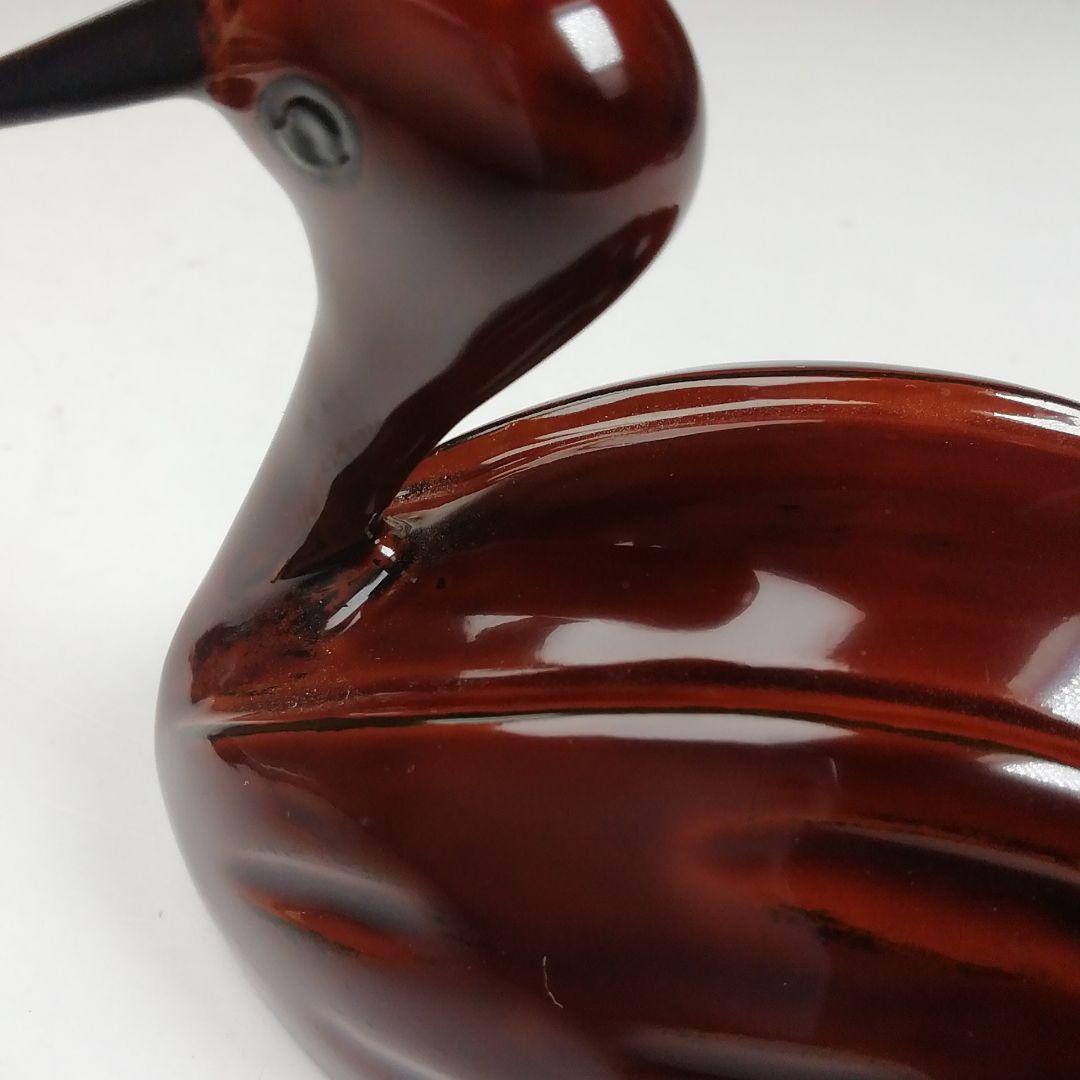 W13 香合 『輪島乾漆造り 鶴香合 壱』『塗師 川岸充雅 造』 共箱 茶道具