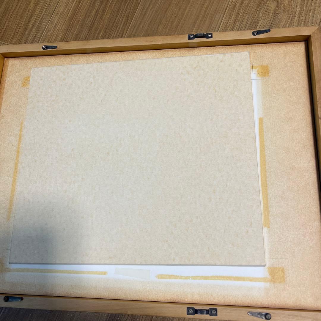 【真作】絵画作者不詳 蜜柑 肉筆　昭和レトロ　色紙