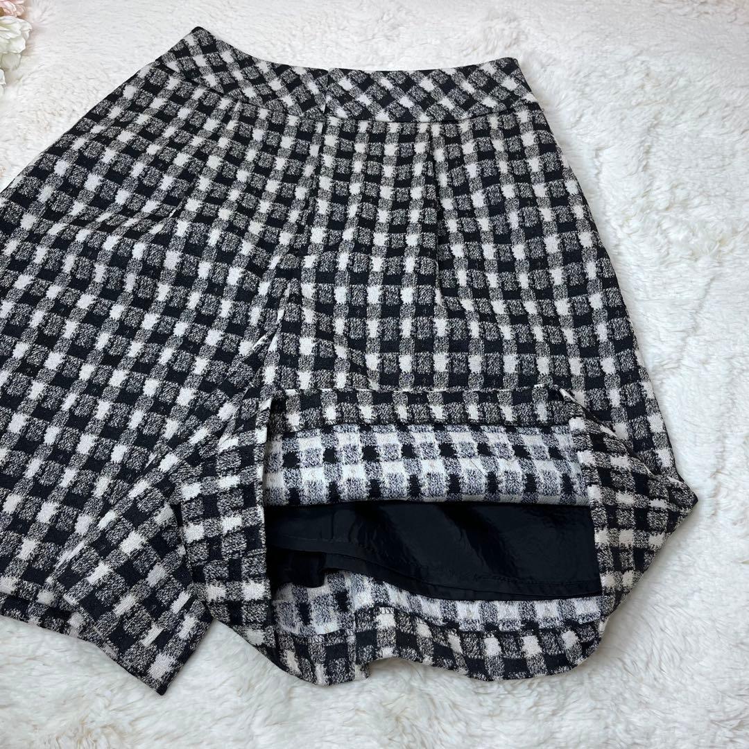 完売色✨25AW新品✨ANAYI アナイ　ツイーディージャガードキュロットパンツ