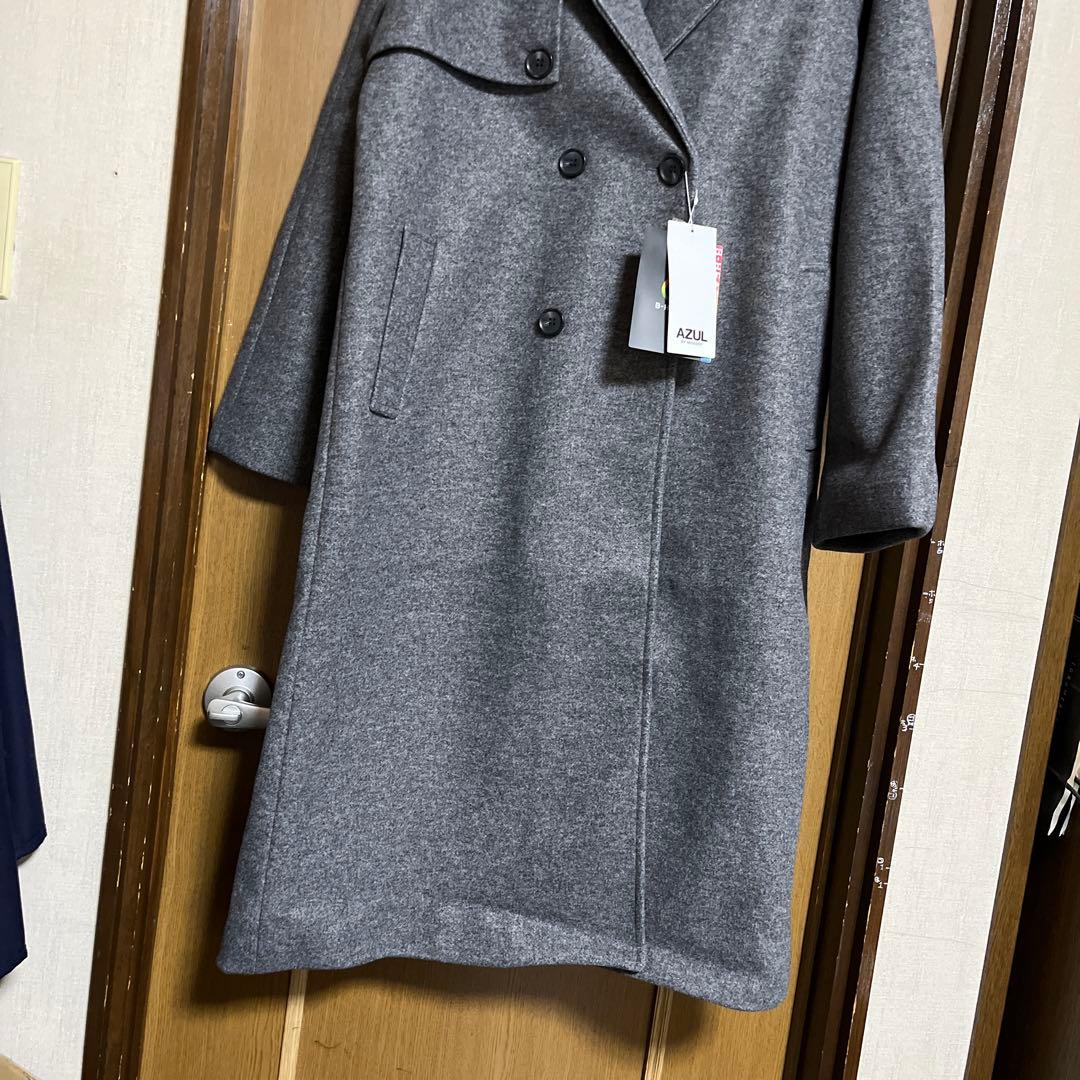 23区 ダブル ロング チェスターコート ベルト 女優襟 イタリア製生地