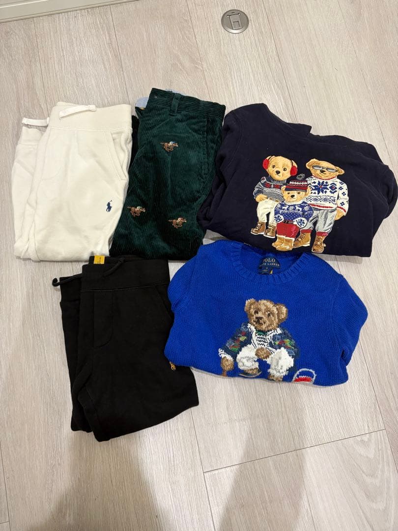 Ralph Lauren キッズ　セット売り　ポロベア　ニット　3m スエット
