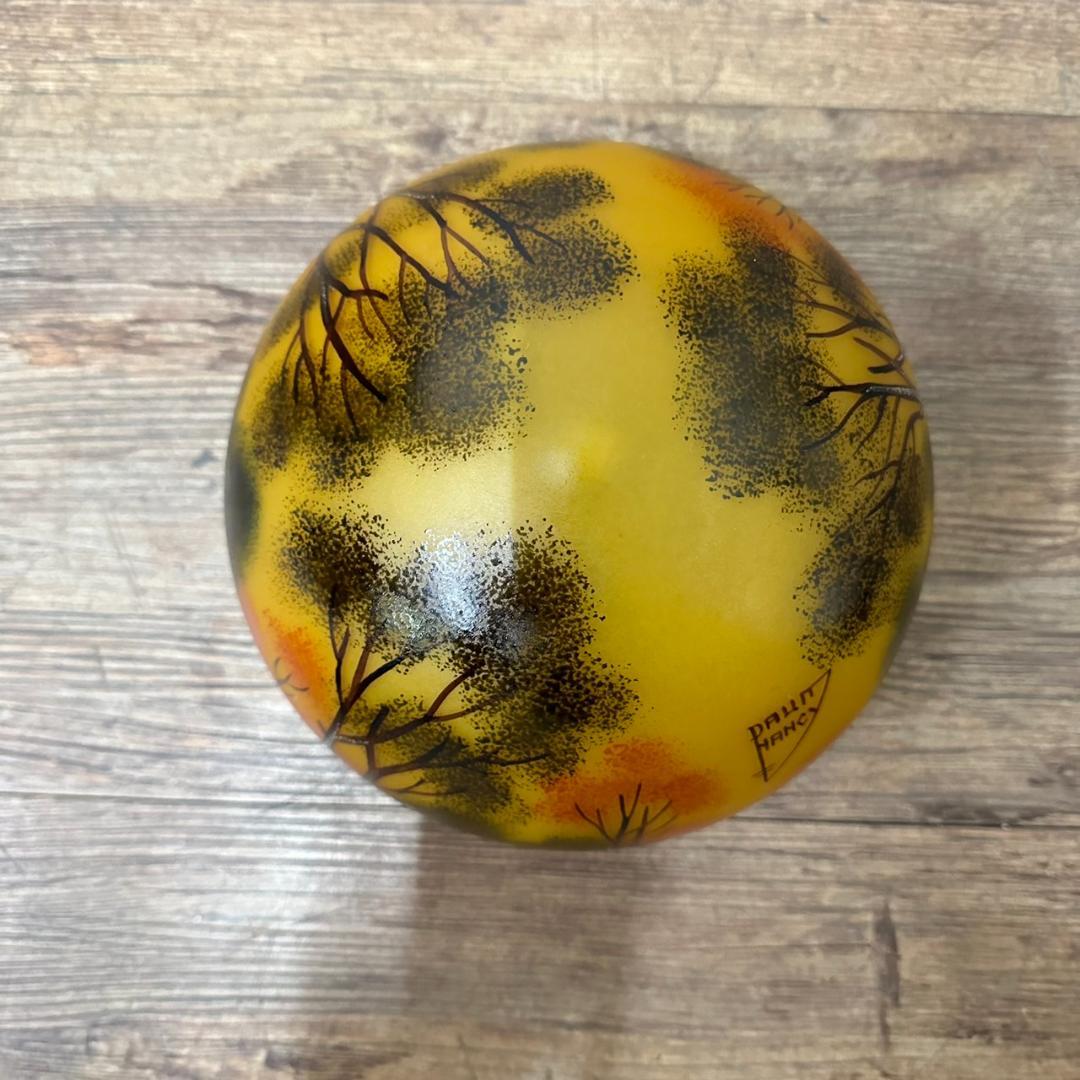 ドームナンシー 吊り卓上照明 アンテルカレール 被せガラス 高さ40cm