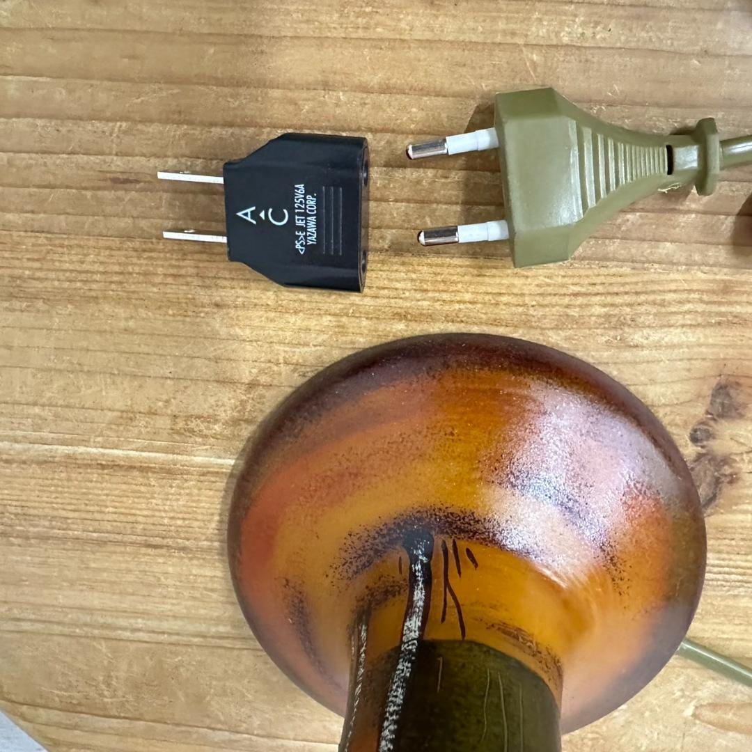 ドームナンシー 吊り卓上照明 アンテルカレール 被せガラス 高さ40cm