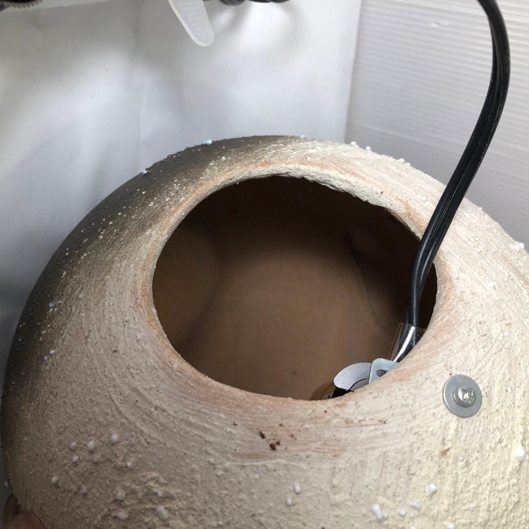 ふくろう 照明 信楽焼 明山窯 灯り