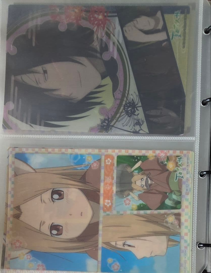 夏目友人帳　カードダス　クリアビジュアルポスター　A5　コンプリート