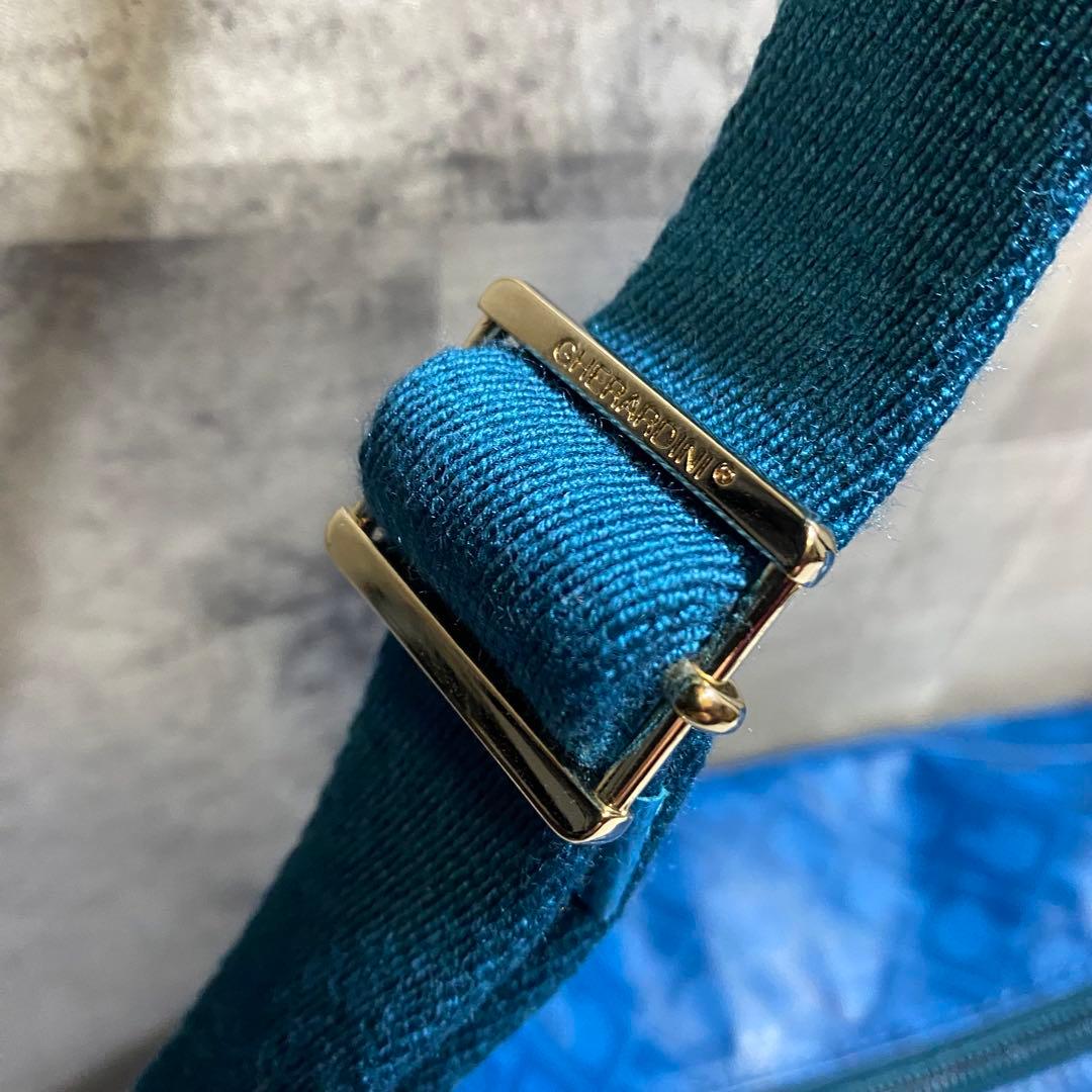 【極美品】GHERARDINI　ソフティ　ショルダーバッグ　ブルー