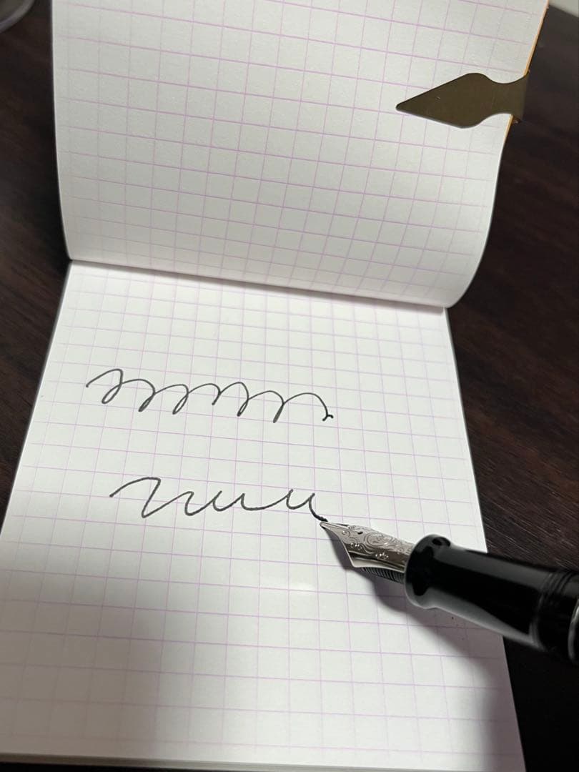 AURORA オプティマ 万年筆 14金ペン先 M 黒