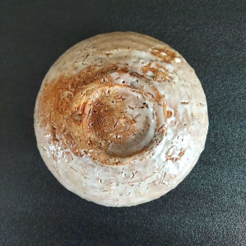 萩焼 抹茶茶碗 茶道具 宇田川聖谷造 淡いベージュ