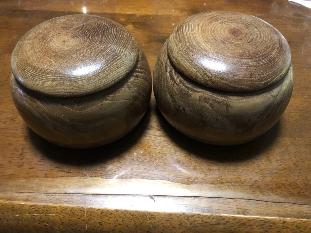 日向蛤 本那智黒 碁石 32号 天然木碁笥付き ChatGPTの評価を添付