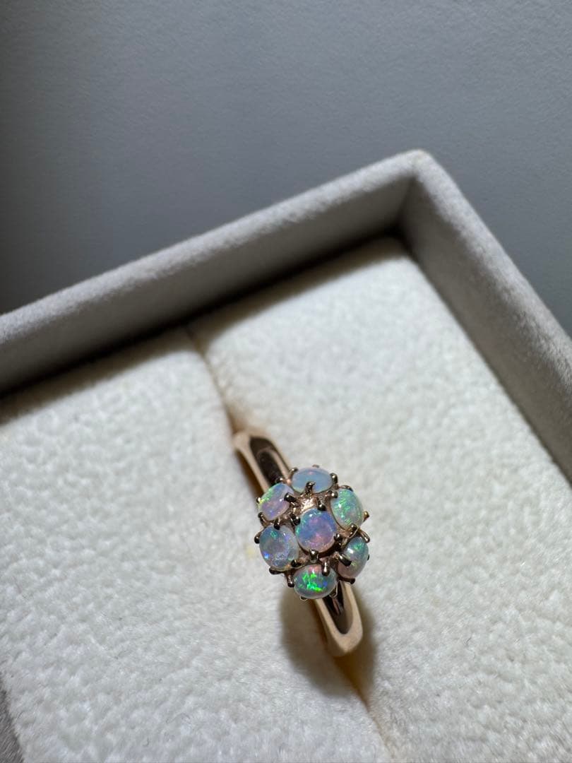 4℃ k18 オパールの指輪