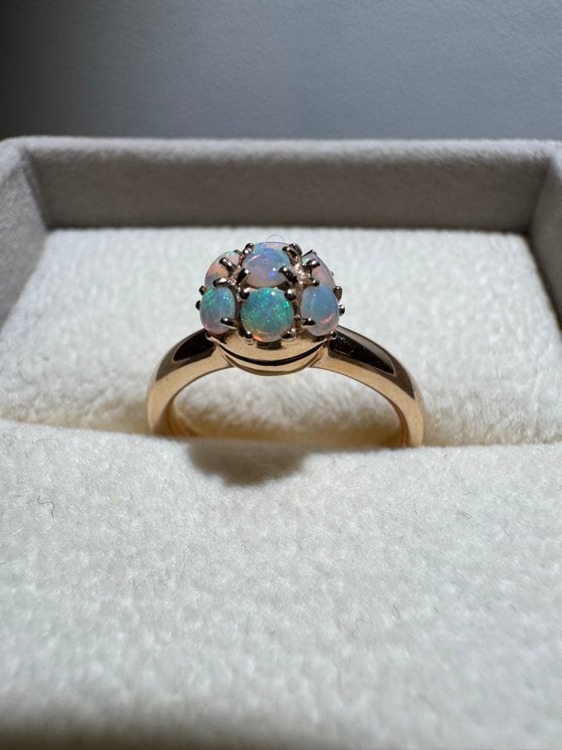 4℃ k18 オパールの指輪