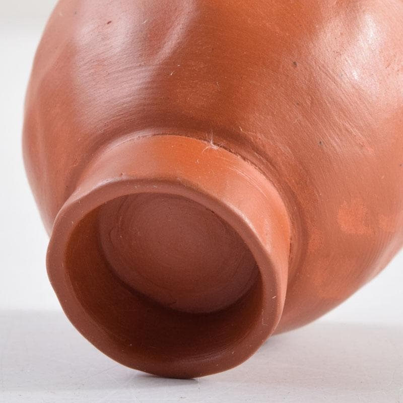 常滑焼 間野弥平作 朱泥 手捻り 小さな茶器揃 共布共箱 V