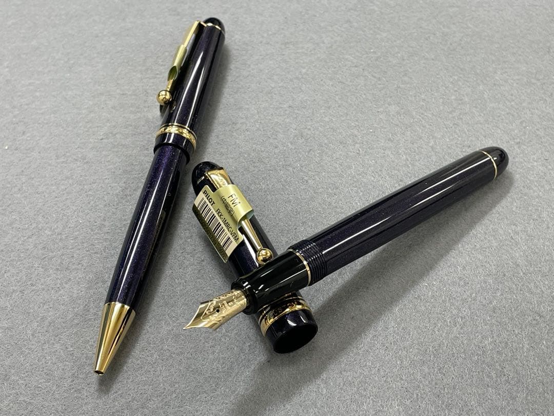 未使用】パイロット万年筆 カスタム74 ラメバイオレット セット 限定品