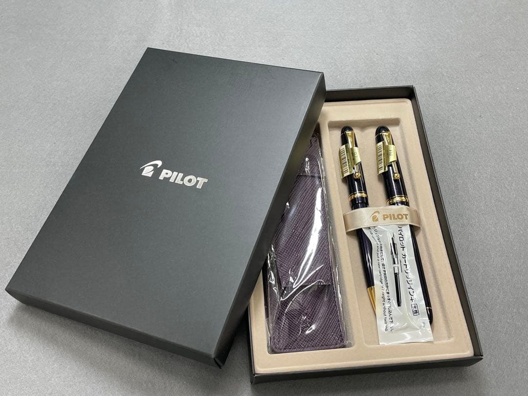 未使用】パイロット万年筆 カスタム74 ラメバイオレット セット 限定品