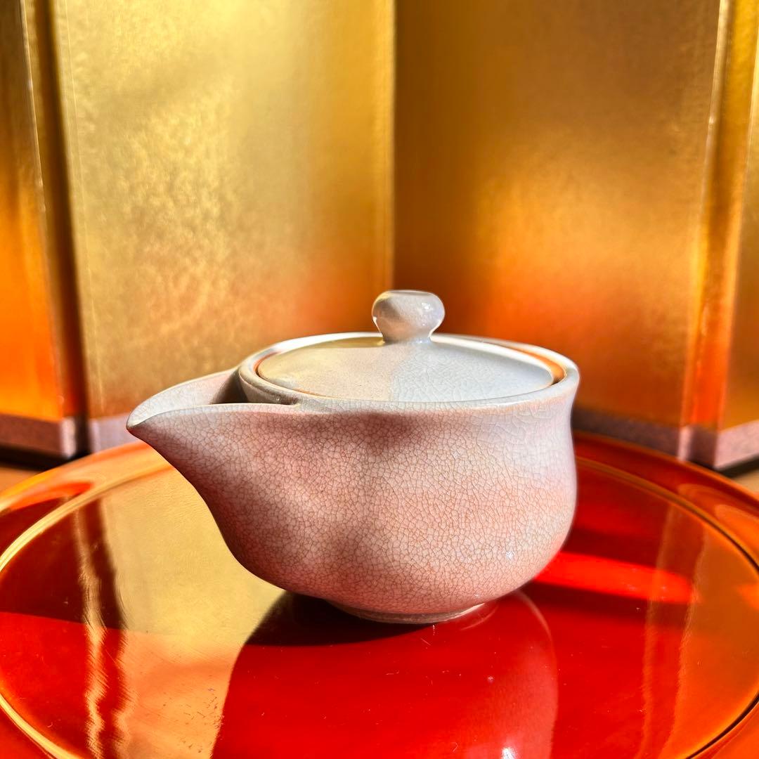 未使用品】萩焼 天鵬山造 急須（宝瓶） 伝統工芸品 茶道具 - メルカリ