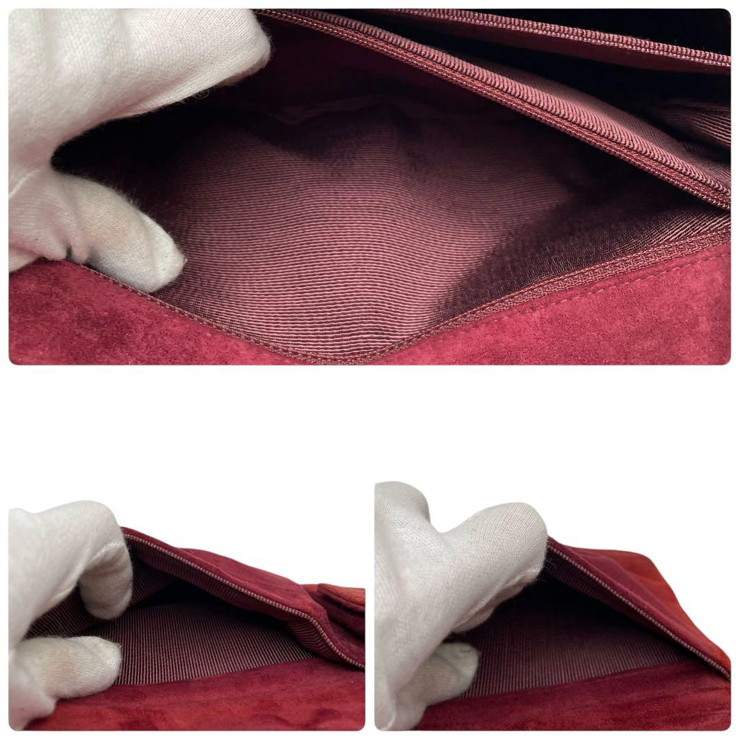 シャネル 2.55 スエード×レザー チョコバー チェーン ショルダー バッグ.