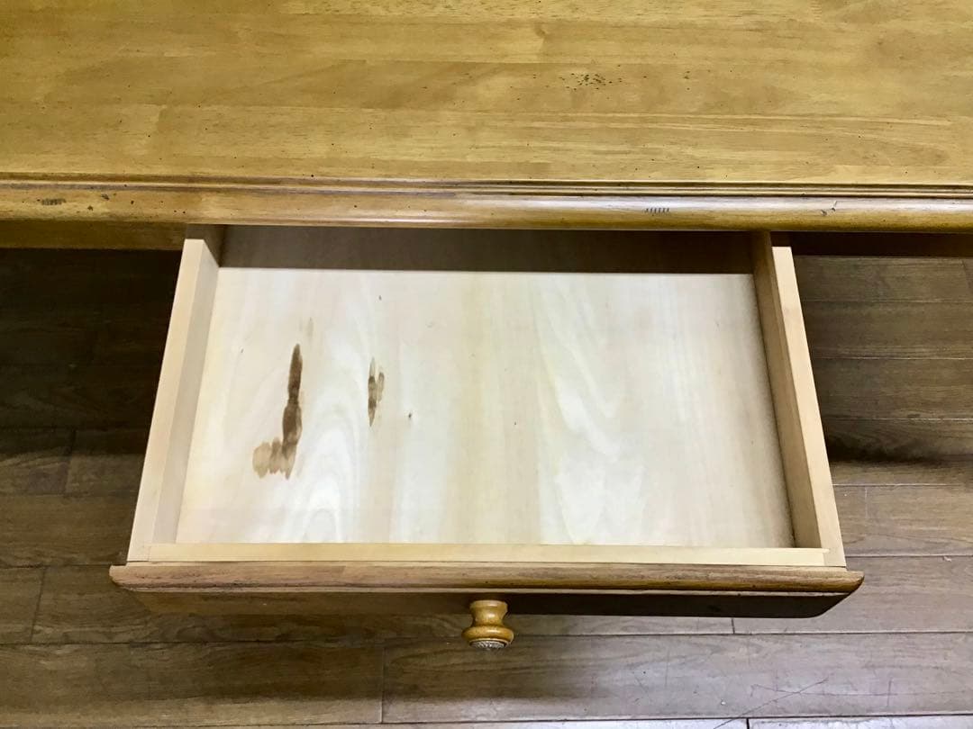 管328☆カリモク☆オールドカリモク☆ダイニングテーブル☆アームチェアー☆5点