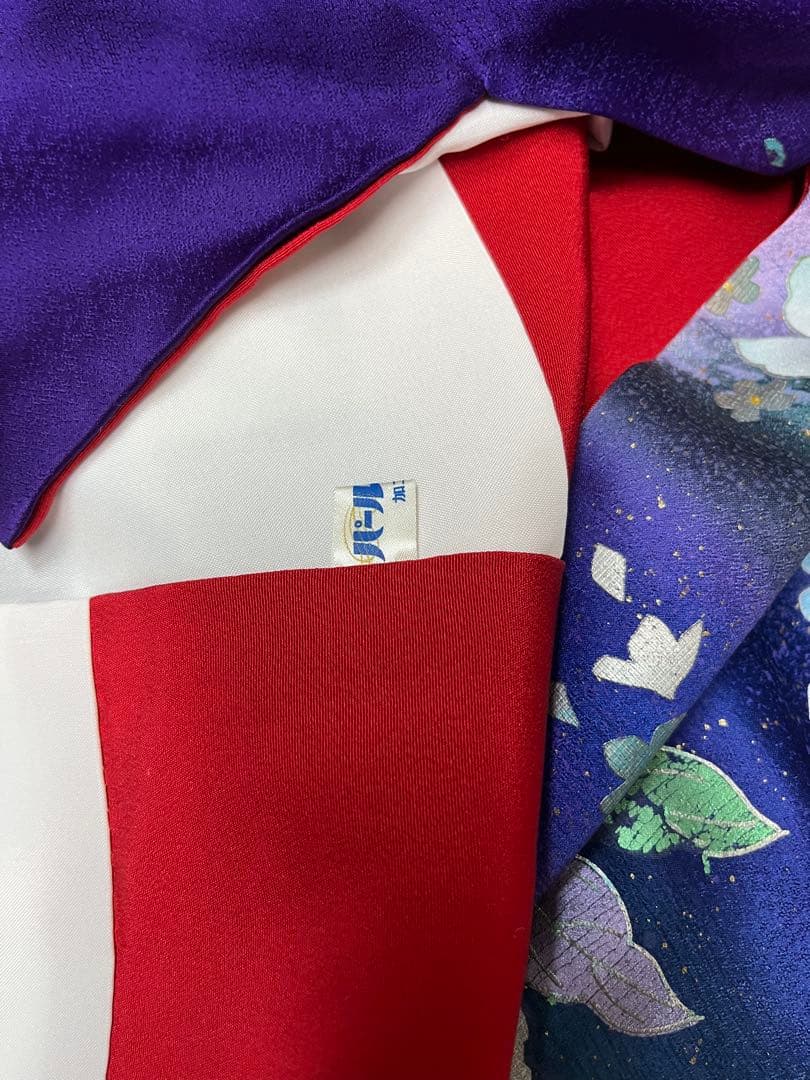 逸品☆おしゃれ 中古☆振袖☆仕立て上がり NO.B09 紫色 成人式 結婚式