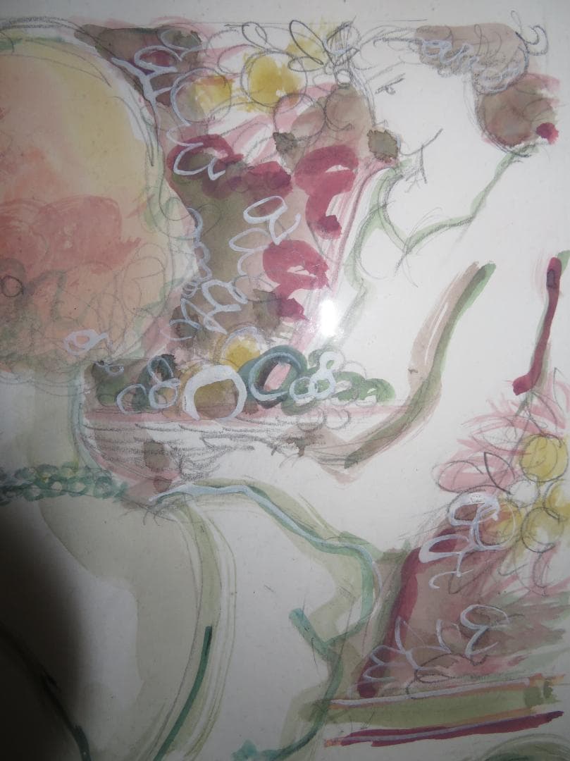 ◇ サージ・マルジス（Serge Marjisse） 水彩 「シャンパン」 ◇