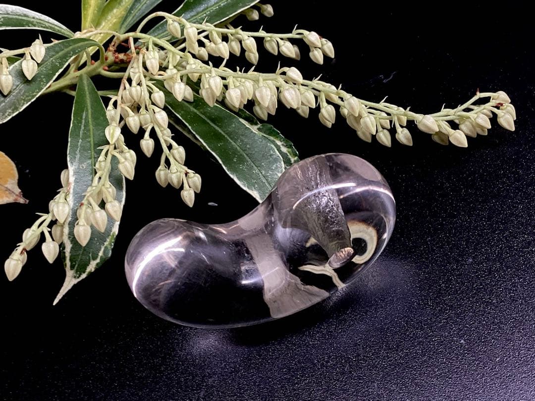 ✳黒平鉱山*茶水晶勾玉*スモーキークォーツ*煙水晶* 抜群