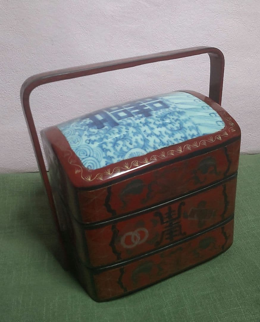 61*Z234)*漆器 重箱 清朝 中国骨董品 茶道具陶芸