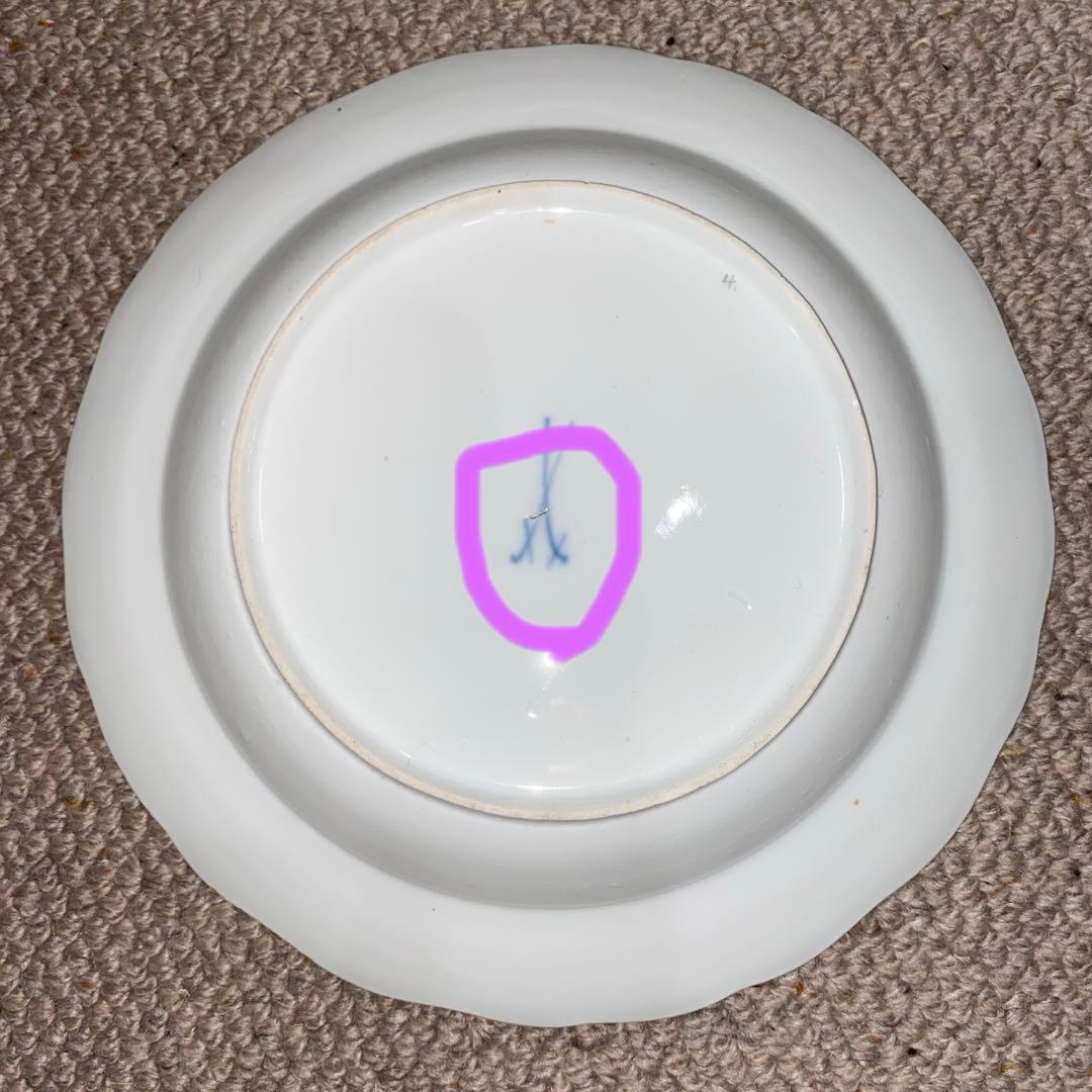 マイセン 大皿 24cm 5枚セット スクラッチ無し - メルカリ