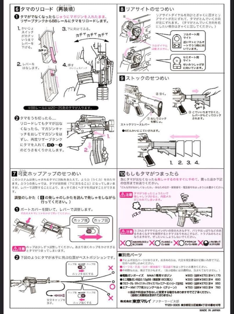美品　東京マルイ カスタム品　コルト　M4A1 カービン　ボーイズ　金属ピニオン
