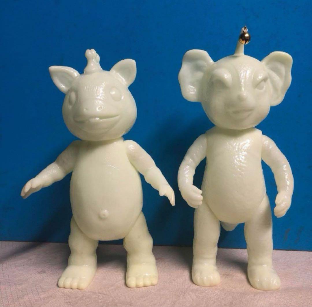 イヌクマ製☆スタンダード☆ブースカ＆チャメゴン【蓄光】2体セット