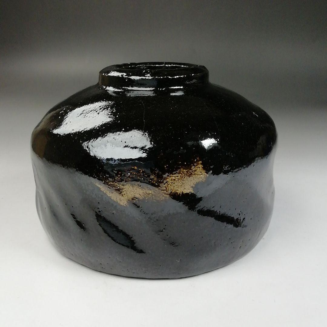 W144 茶碗 『黒楽茶碗』『佐々木松楽 造』『前大徳寺 矢野一甫