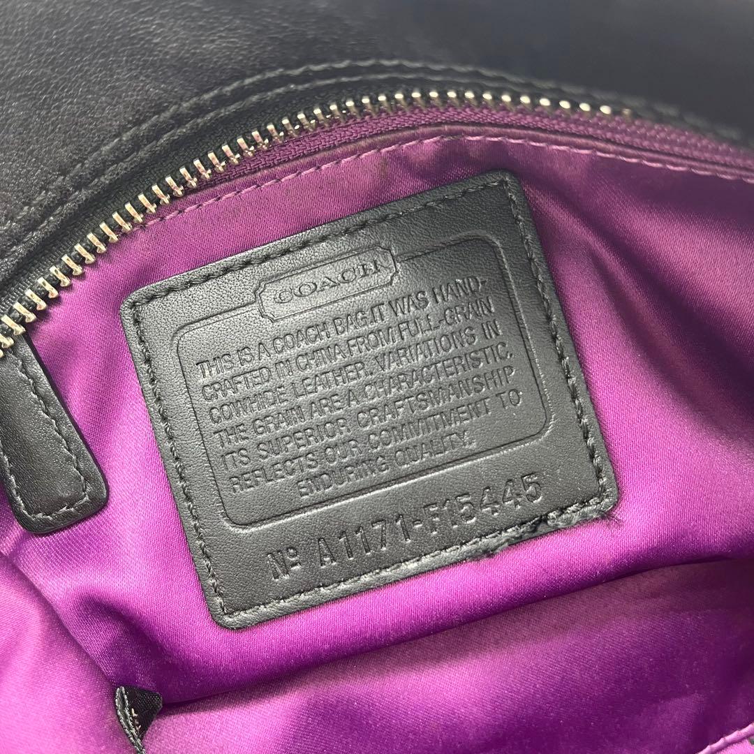 バッグ COACH Ashley Satchel Handbag Black y2k