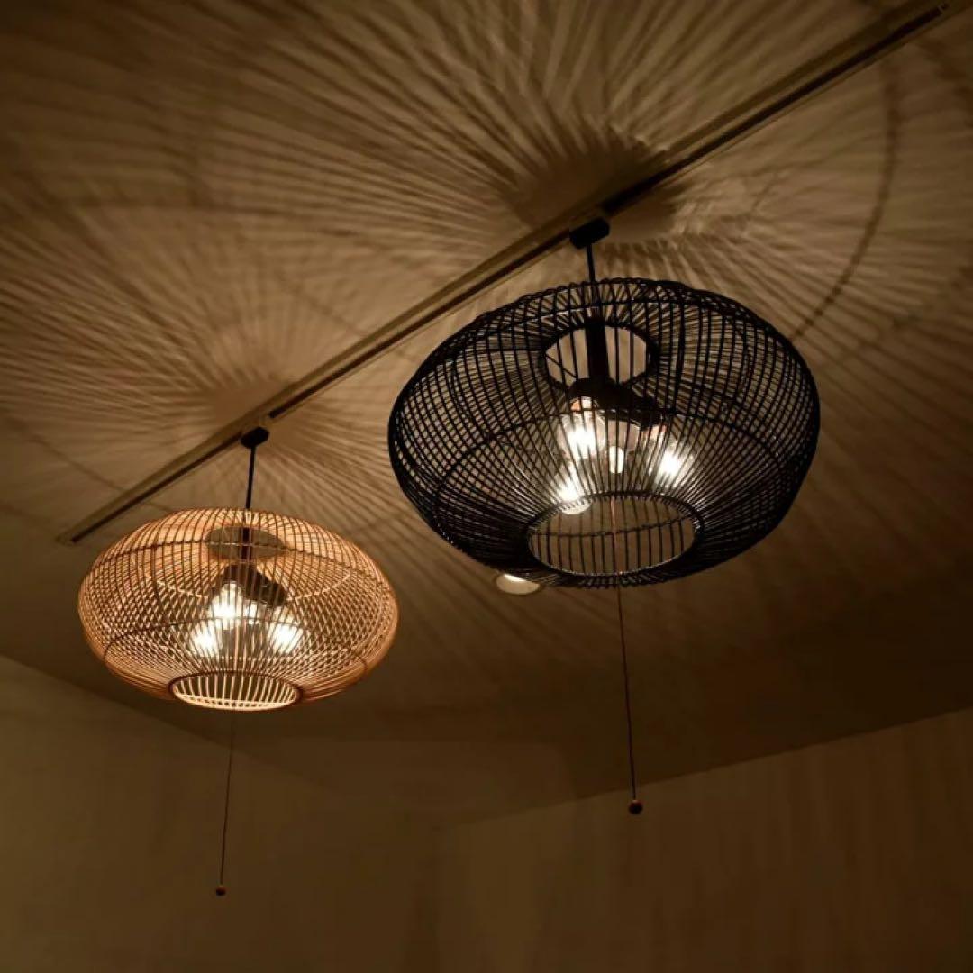 はる様専用【訳あり】バリ島ラタン天井照明Φ50cm 通常18,がなんと！